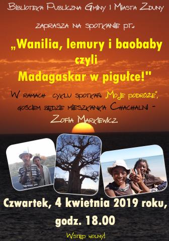 Wanilia, lemury i baobaby w bibliotece!