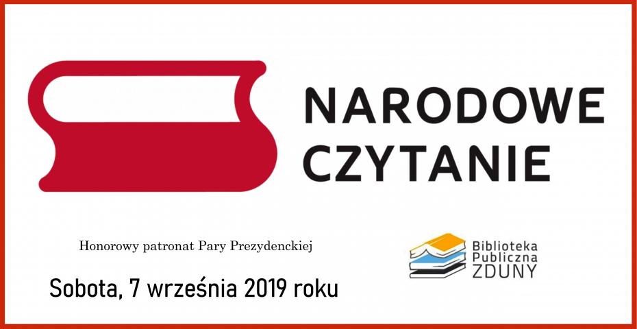 Narodowe Czytanie 2019 - CZYTAJ Z NAMI!