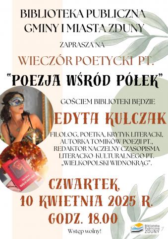 Wieczór poetycki z Edytą Kulczak 