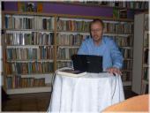 Podróżnik, Leszek Szczasny podczas spotkania autorskiego połączonego z prezentacją multimedialną w 2011 r. 